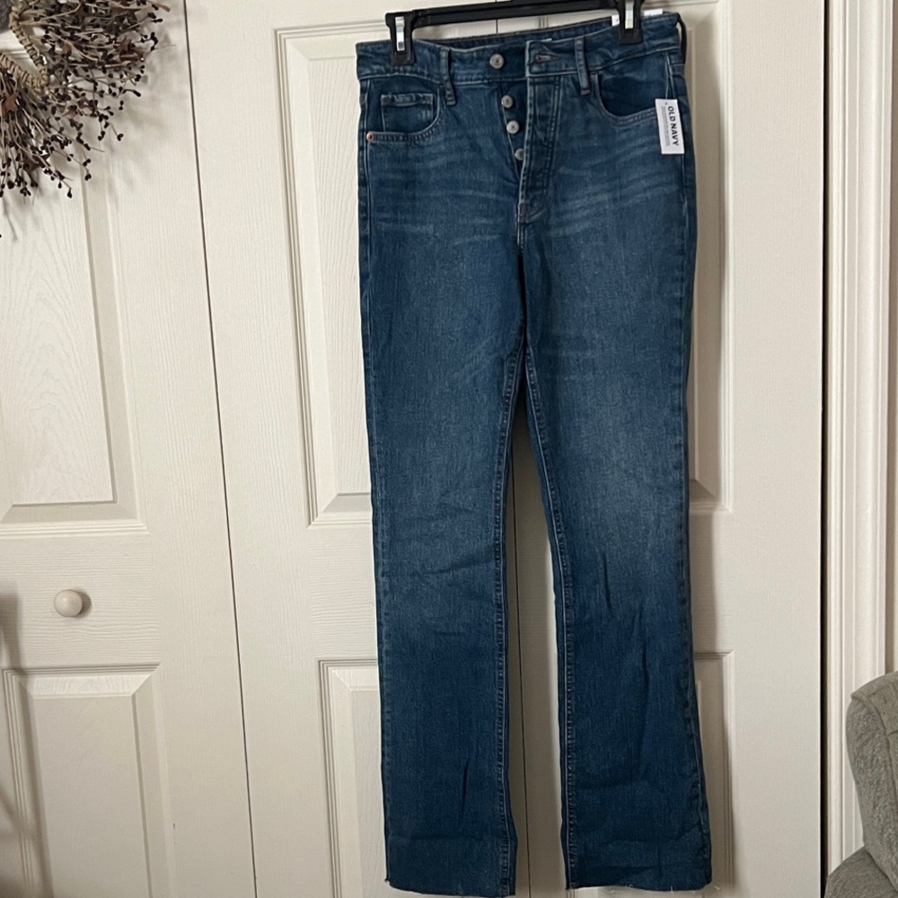 Old Navy Women's Dark Blue Boot Cut Jeans